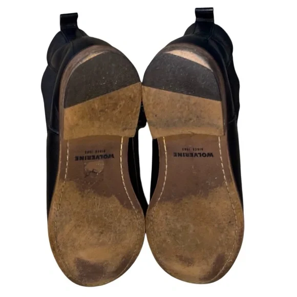 Women’s Wolverine Black Leather Pull On 1000 Miles Chelsea Boots Size 10 EU 41 - Picture 6 of 7